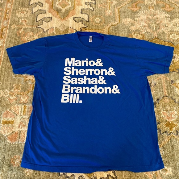Kansas Jayhawks American Apparel T Shirt 2008 Players And Coach Color Blue XXL - Picture 1 of 4